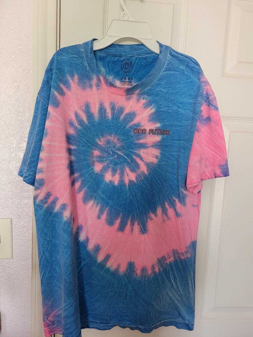Odd Future Blue & Pink Spiral Tie-Dye T-Shirt